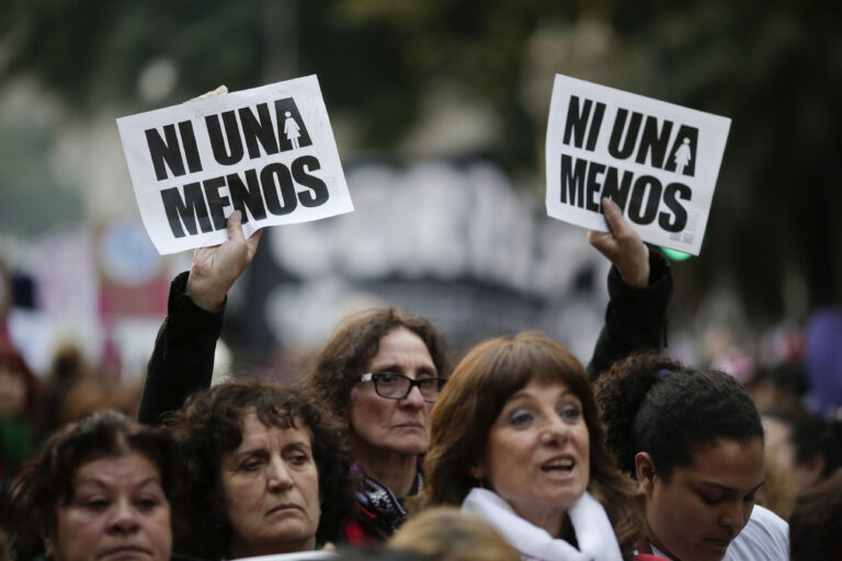 ARGENTINA-VIOLENCIA DE GENERO MARCHA
